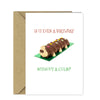 Funny Colin the Caterpillar Birthday Card - It's not a Birthday without cake!