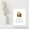 Funny Chocolate Cake Birthday Card - It's a salad!