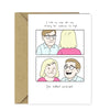 Funny Eyebrows Birthday Card – A5 Cartoon Comic Greeting Card - Humorous Wife Joke