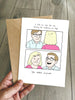 Funny Eyebrows Birthday Card – A5 Cartoon Comic Greeting Card - Humorous Wife Joke