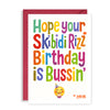 Funny Skibidi Rizz Birthday Card for Teenagers – It's Bussin’ Meme Card IYKYK, Gen Z & Alpha