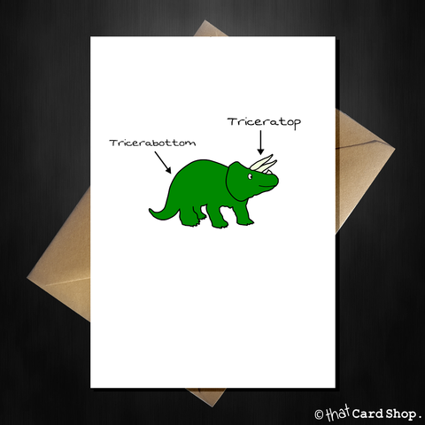 You're Triceratops! Cute Pun Dinosaur Greetings Card