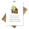Funny Chocolate Cake Birthday Card - It's a salad!