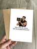 Arnie Birthday Card - Funny Arnold Schwarzenegger Commando Movie Themed Cards for him / her