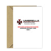 Resident Evil Birthday Card - Funny Umbrella Themed Cards for him / her