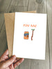 Fanta Stick Birthday Card - Funny Pun Cute Cartoon card for him / her
