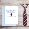 Funny Fathers Day Card from the Bump - pregnancy / expecting card for Dad