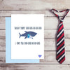 Funny Daddy Shark Fathers Day Card - from the Baby Shark song!