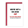 Rude Valentines Day Card - You've got a dig bick! - That Card Shop