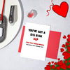Rude Valentines Day Card - You've got a dig bick! - That Card Shop