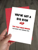 Rude Valentines Day Card - You've got a dig bick! - That Card Shop