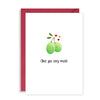 Cute Pun Birthday / Anniversary Card - Olive you!