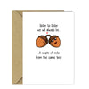 Acorn-y Greetings Card for your sister - any occasion