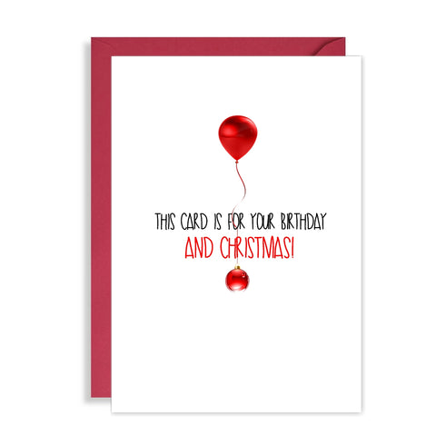 Funny Birthday AND Christmas Card - Happy Birthmas!