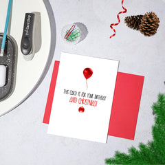 Funny Birthday AND Christmas Card - Happy Birthmas!