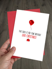 Funny Birthday AND Christmas Card - Happy Birthmas!