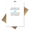 Funny Birthday Card for your Best Friend "Friendship is like peeing your pants..."