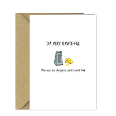 I'm very grateful - Cute Pun Thank you Card