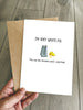 I'm very grateful - Cute Pun Thank you Card