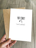 I'm Sorry Card - I wish I could undo