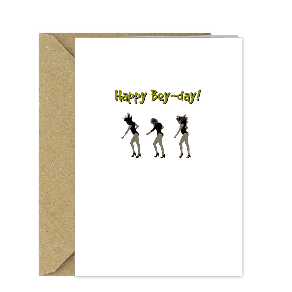 Funny Beyonce Birthday Card - Happy Bey-Day!