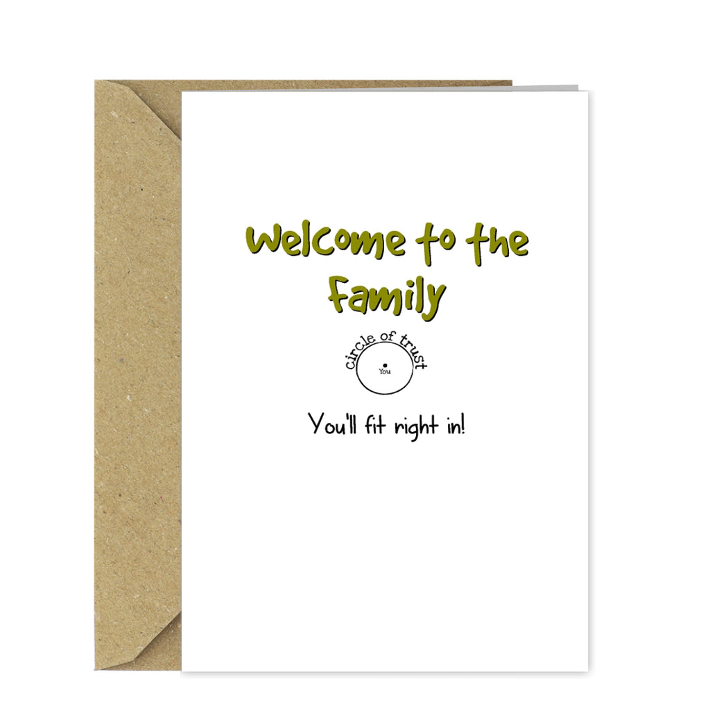 Funny Wedding / Engagement Card - Welcome to the family!