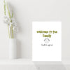 Funny Wedding / Engagement Card - Welcome to the family!