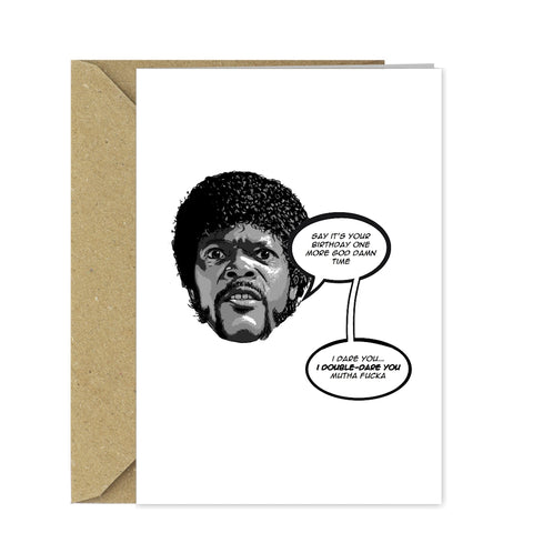 Funny Movie Themed Birthday Card - Pulp Fiction