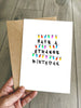 Funny Stranger Things Birthday Card - Have a Strange Birthday