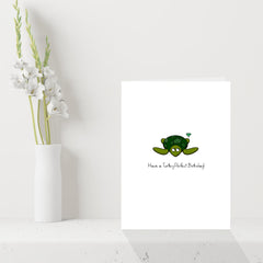 Cute Turtle Birthday Card - Have a Turtle-y Perfect Birthday!