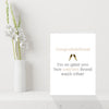 Funny Wedding / Engagement Card - Congratulations you two weirdos