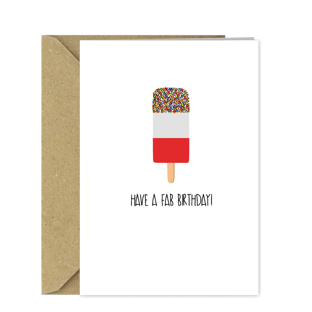 Funny Retro Birthday Card - Have a Fab Birthday!