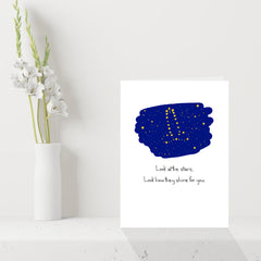 Funny Rude Happy Birthday Card - Look at The Stars Coldplay Yellow Joke