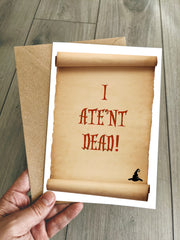 Granny Weatherwax Birthday Card - Funny Birthday Card inspired by Terry Pratchett's Discworld