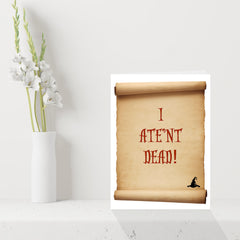 Granny Weatherwax Birthday Card - Funny Birthday Card inspired by Terry Pratchett's Discworld