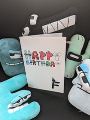 Alphabet Lore Birthday Card - Cute Card for kids