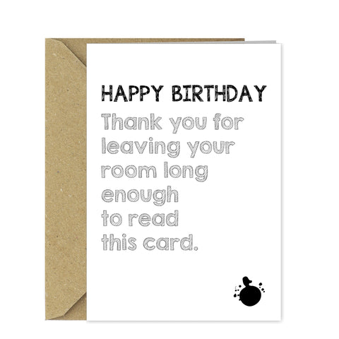 Funny Birthday Card for A Teenager Perfect for 13th 14th 15th 16th 17th 18th 19th Birthdays