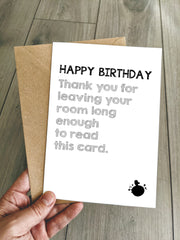 Funny Birthday Card for A Teenager Perfect for 13th 14th 15th 16th 17th 18th 19th Birthdays
