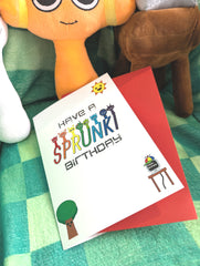 SPRUNKI BIRTHDAY Card - Cute Card for kids