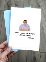 Funny Modern Family Birthday Card for him with quote from Phil Dunphy