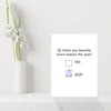 Rude Birthday Card - Have You Matured? Yes/Nob! Funny Humour Greeting Card