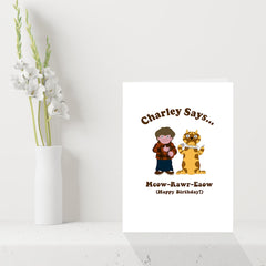 Funny Retro Charley Says Birthday Card – 70s Public Service Nostalgia