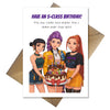 KPop Demon Hunters Birthday Card – Funny Anime Birthday Card for K-Drama & K-Pop Fans – S-Class Birthday Greeting Card