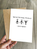 Funny Birthday Card - Wine Aerobics