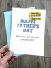 Funny Value Fathers Day Card with Reduced Sticker! Joke Humour Father's Day Card for Dad