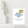 Funny Value Fathers Day Card with Reduced Sticker! Joke Humour Father's Day Card for Dad