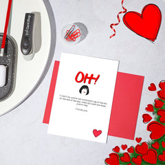 Gavin and Stacey Birthday Card - Nessa says OH I Loves You - cute anniversary card for her - funny birthday card for him