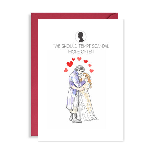 Bridgerton Valentine’s Day Card – Romantic A5 Greeting Card Inspired by Bridgerton TV Series