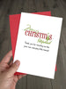 Stepdad Christmas Card funny - Cute Thank You Step-dad Xmas Card