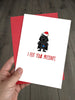 Funny STAR WARS Christmas Card - Darth Vader felt your presents
